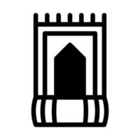 rug icon duotone black style ramadan illustration vector element and symbol perfect.