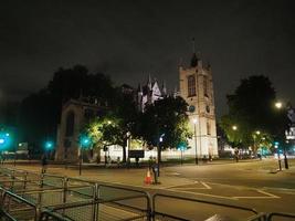 Night view of the city of London photo