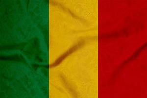 fabric with flag of mali photo