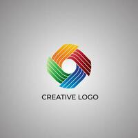 modern logo design vector for multimedia and entertainment company