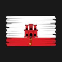 vector de bandera de gibraltar