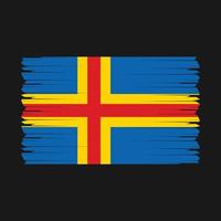 vector de bandera de las islas aland