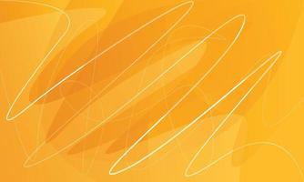 Minimal Orange Gradient with Scrible Lines Banner Background vector