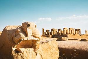 Persepolis, Iran, 2022 - The ancient tombs of Achaemenid dynasty Kings of Persia are carved in rocky cliff in Naqsh-e Rustam, Iran photo