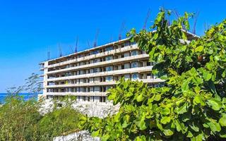 Huge gigantic construction stop building ruin in Puerto Escondido Mexico. photo