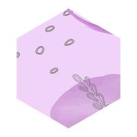 Abstract colored floral background in a figure. vector