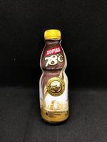 Surakarta, Indonesia. October 13, 2022. kopiko flavored coffe latte with black background photo