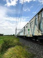 Surakarta, Indonesia. 2022. adhi sumarmo airport train passes by photo