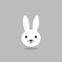 Rabbit icon, easter bunny animal symbol. Linear style sign for mobile concept and web design. Rabbit symbol logo illustration. vector graphics - Vector. Black side silhouette of a rabbit.