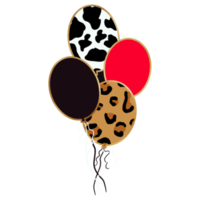 Animal Print Decorative Balloons png