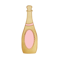 Golden Alcohol Bottle png