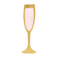 Pink And Golden Glass png
