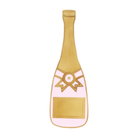 dorado y rosado alcohol botella png