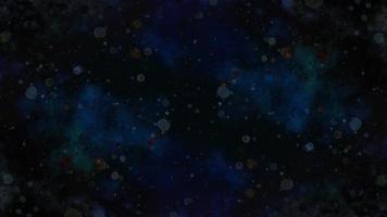 dark navy blue watercolor and bubbles background. beautiful dark gradient hand drawn by brush grunge background with stars. watercolor wash aqua painted texture close up, background with rays. photo