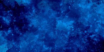 blue watercolor and paper texture. beautiful dark gradient hand drawn by brush grunge background. watercolor wash aqua painted texture close up, grungy design. blue nebula sparkle star universe. photo