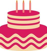 Birthday Cake Illustration vector