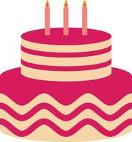 Birthday Cake Illustration vector