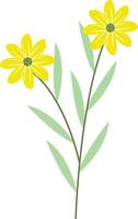 Simple Flower Illustration vector