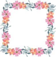 Flower Frame Illustration vector