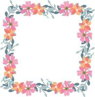 Flower Frame Illustration vector