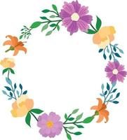 Flower Frame Illustration vector