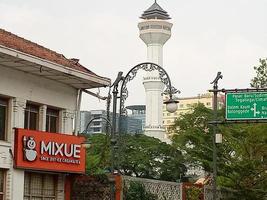 mezcla es un popular frío bebidas hielo crema tienda. eso es originalmente desde China, y tiene estado abrió en el ciudad de bandung, Indonesia. Bandung - Oeste Java marzo 19 2023 foto