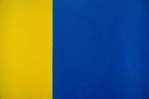 Blue and yellow wall background texture photo