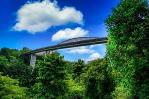 Henderson wave bridge on blue sky background at daytime in Singapore. photo