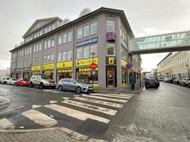 Reykjavik in Iceland in February 2023. A view of a shop photo