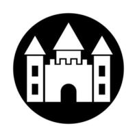 castle icon illustration vector