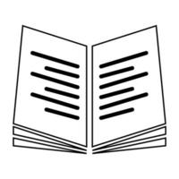 libro logo ilustración vector