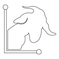 goat icon illustration vector