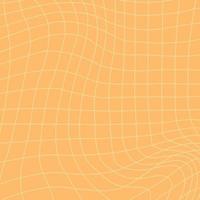 Yellow color Grid curved background. Mesh of distorted dynamic curved lines. Abstract geometric pattern.Wave monochrome texture. Rippled surface. vector