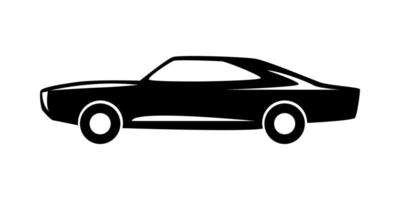 side view car silhouette icon. vector