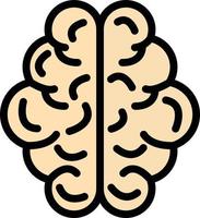 Human brain Vector Icon Design Illustration