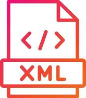 Xml Vector Icon Design Illustration