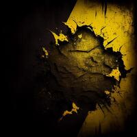 antiguo textura negro amarillo antecedentes - ai generado imagen foto