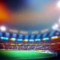 Deportes fútbol americano estadio borroso antecedentes - ai generado imagen foto