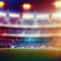 Sports football stadium blurred background - image photo
