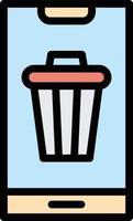 Bin Vector Icon Design Illustration