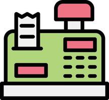 Cashier machine Vector Icon Design Illustration