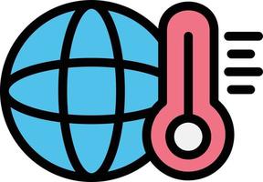 Global temperature Vector Icon Design Illustration