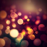 Dark background bright bokeh glow circles - image photo