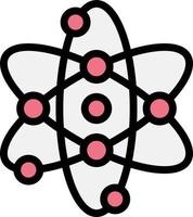 Atom Vector Icon Design Illustration