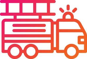 Fire truck Vector Icon Design Illustration