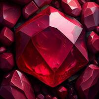 Red ruby stone texture background - image photo