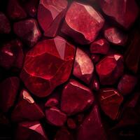 Red ruby stone texture background - image photo