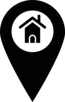 Home Location Vector Icon Design Illustration