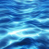 azul agua superficie, mar olas - ai generado imagen foto