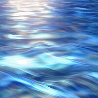 Blue water surface, sea waves - image photo